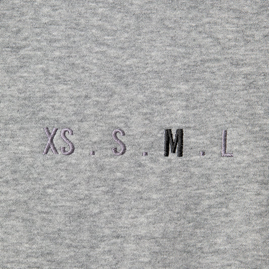 XS.S.M.L Embroidery Hoodie GREY M