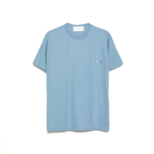 XS.S.M.L Embroidery T-Shirt BLUE L