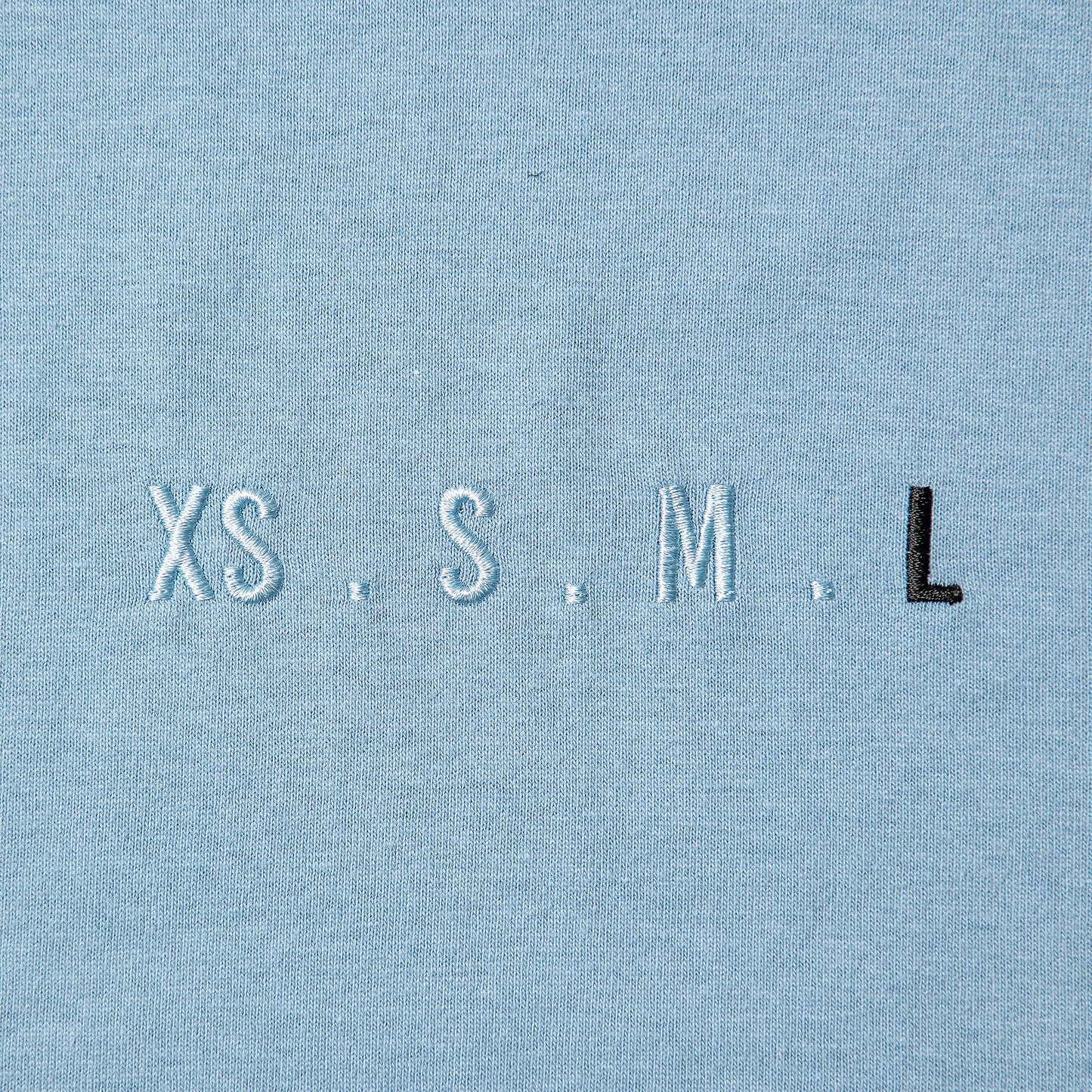 XS.S.M.L Embroidery T-Shirt BLUE L