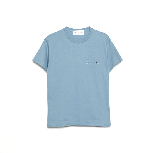 XS.S.M.L Embroidery T-Shirt BLUE M
