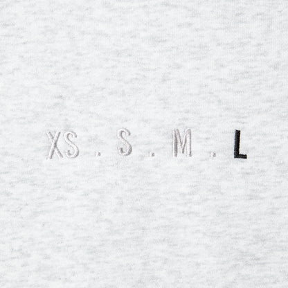XS.S.M.L Embroidery Hoodie ASH GREY L