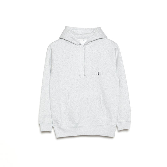 XS.S.M.L Embroidery Hoodie ASH GREY S