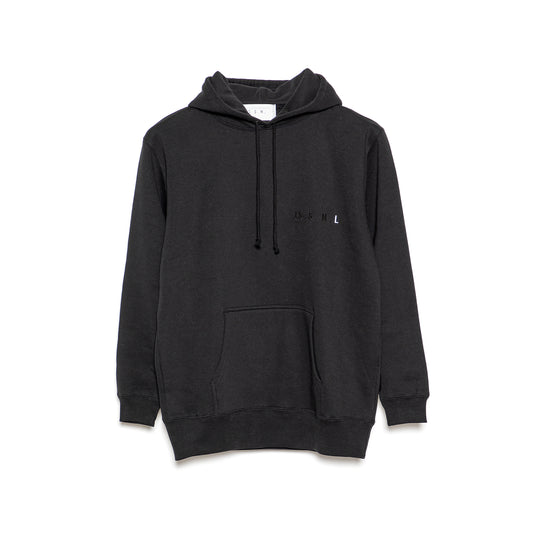 XS.S.M.L Embroidery Hoodie BLACK L