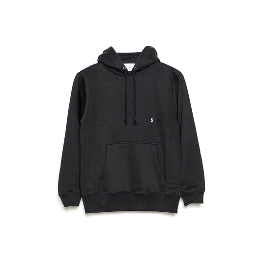XS.S.M.L Embroidery Hoodie BLACK S