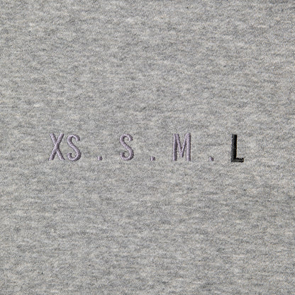 XS.S.M.L Embroidery Hoodie GREY L