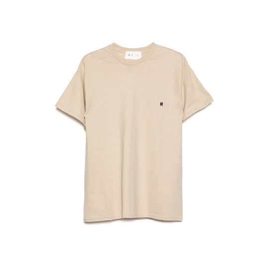 XS.S.M.L Embroidery T-Shirt BEIGE M