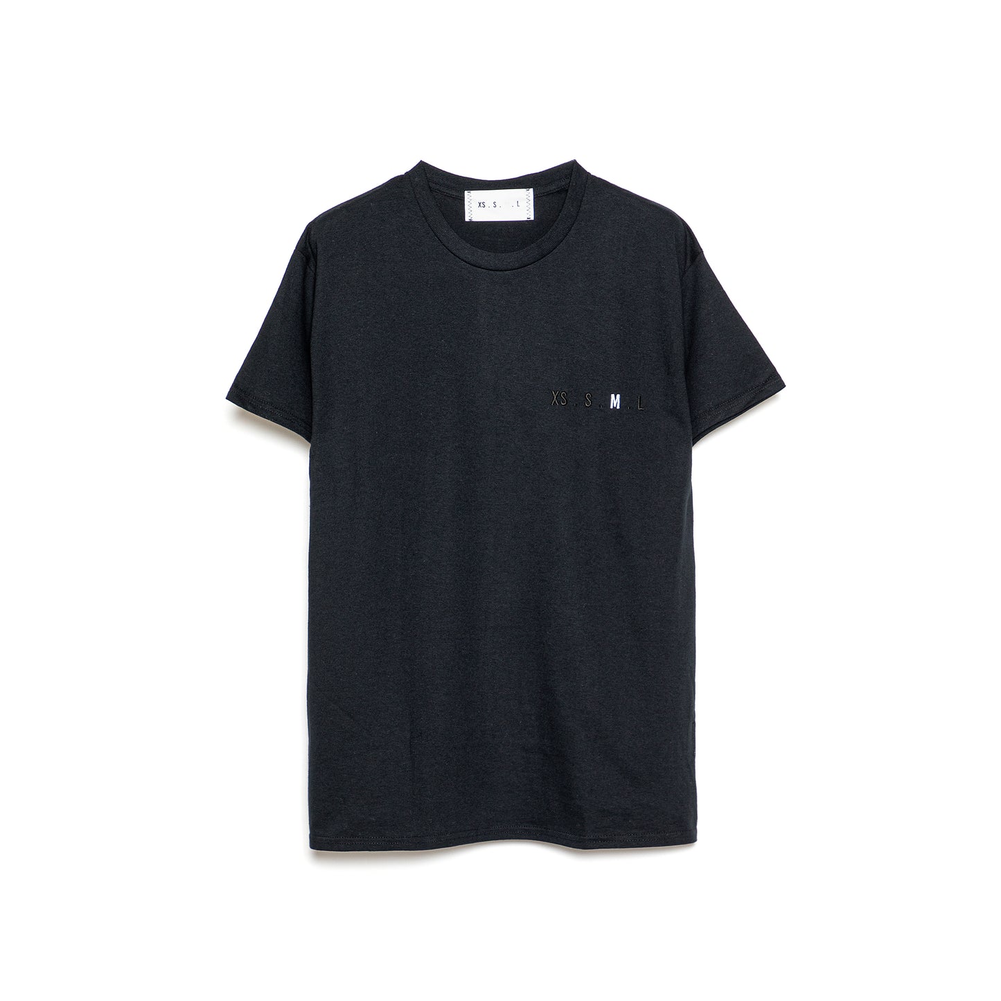 XS.S.M.L Embroidery T-Shirt BLACK M