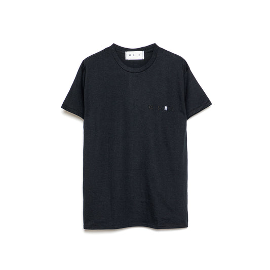 XS.S.M.L Embroidery T-Shirt BLACK M