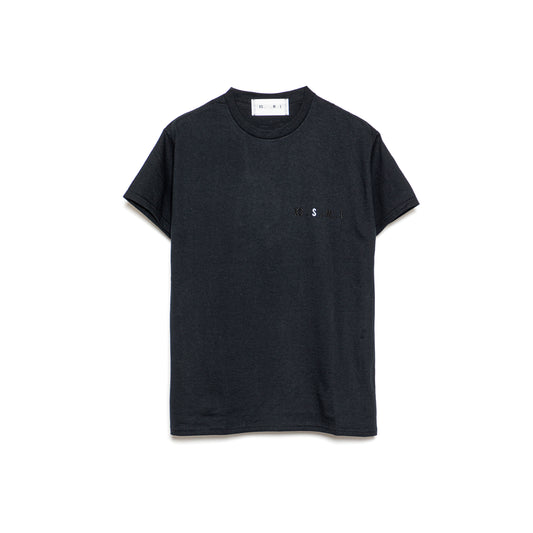 XS.S.M.L Embroidery T-Shirt BLACK S