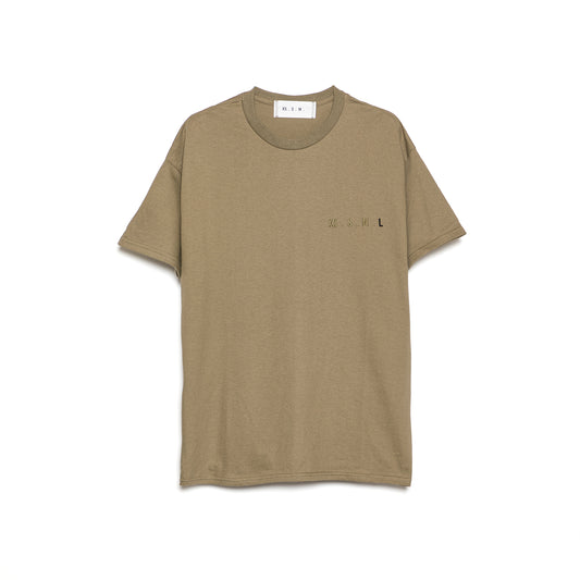 XS.S.M.L Embroidery T-Shirt KHAKI L