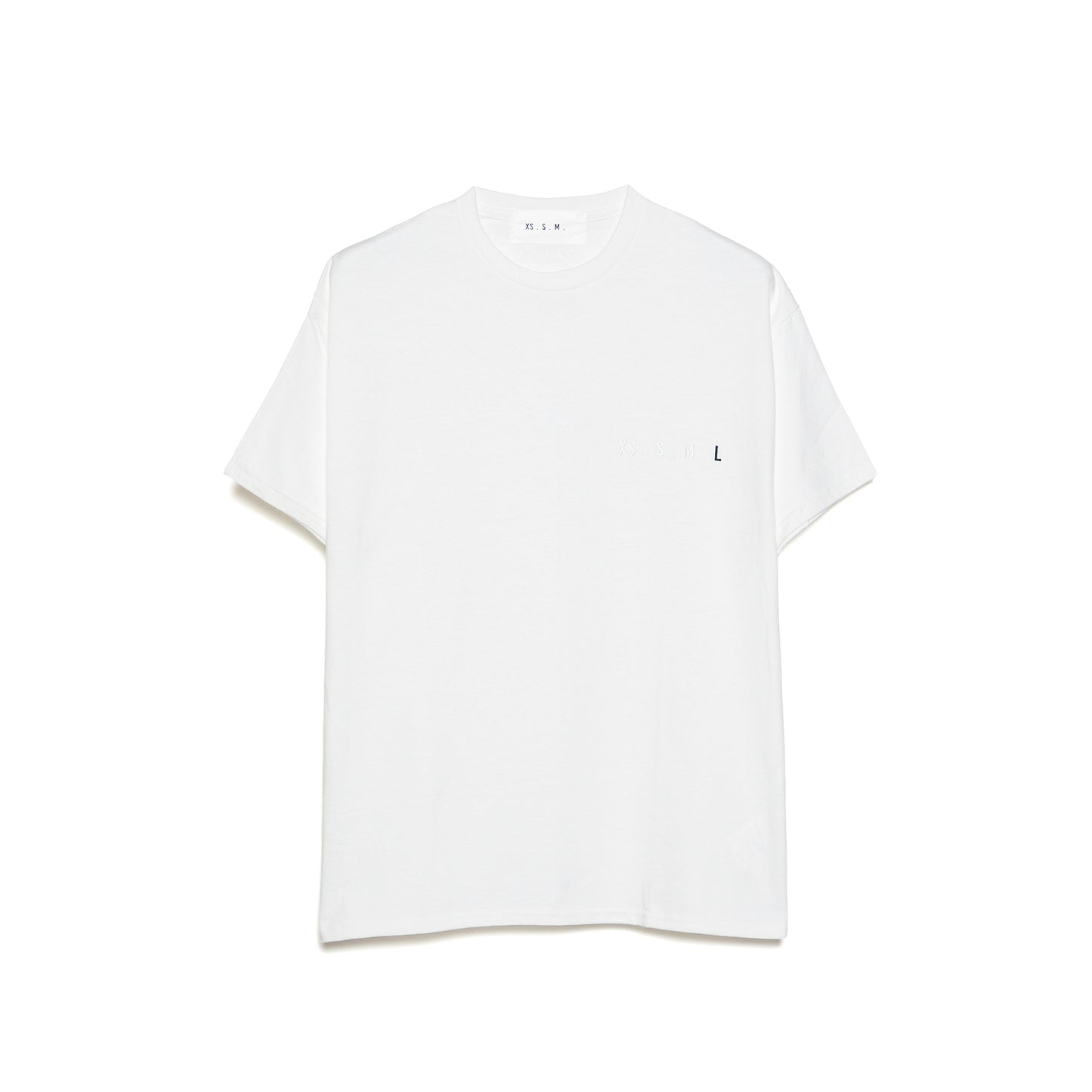XS.S.M.L Embroidery T-Shirt WHITE L