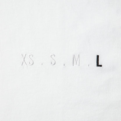XS.S.M.L Embroidery T-Shirt WHITE L